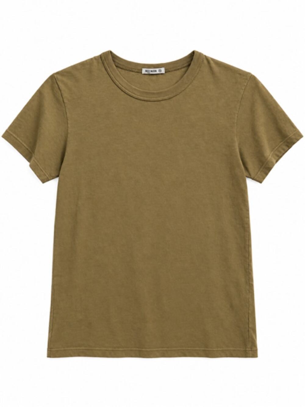 Buck Mason NWT Pima Slim Crew Tee Military Olive Medium